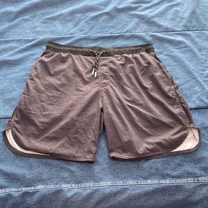 grey athletic shorts